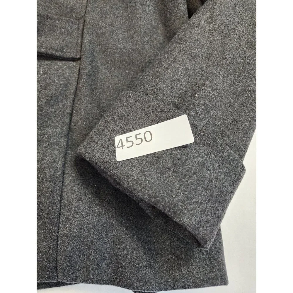 Larry Levine Women L Double Breasted Pea Coat Lined Cuff Mid Length Classy - Picture 9 of 9